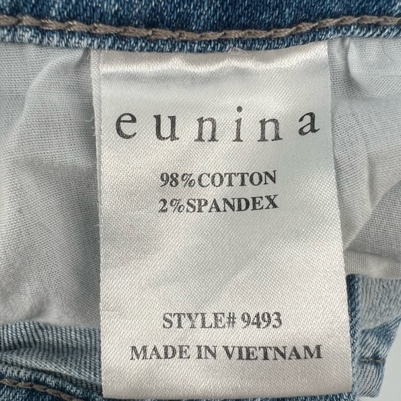 eunina High Rise Relaxed Distressed Crop Jeans Size 1 Women’s - Picture 6 of 6